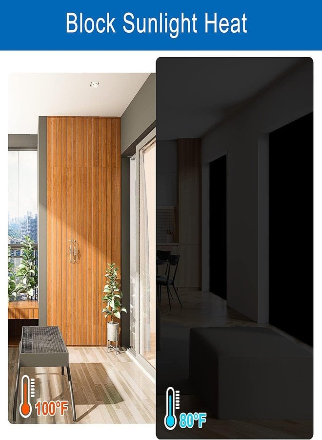 BirdNest غطاء نافذة معتم بنسبة 100%، ستائر معتمة مغناطيسية، ستائر نوافذ معتمة بدون حفر، ستائر تعتيم يمكنك قصها بنفسك لغرفة النوم، والسيارة الترفيهية، وغرفة الأطفال، وغرفة الوسائط (79 بوصة × 57 بوصة). - Image 4
